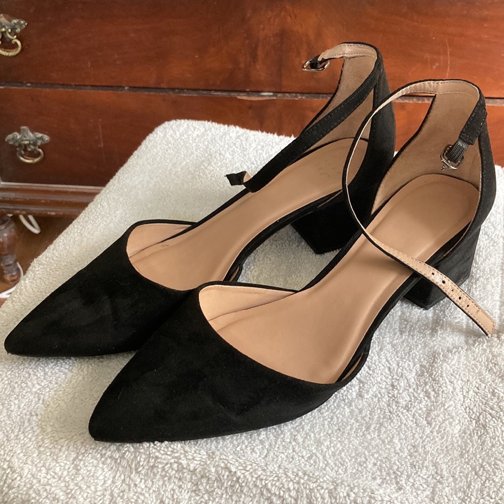 Chunky Black Heels Womens Size 10